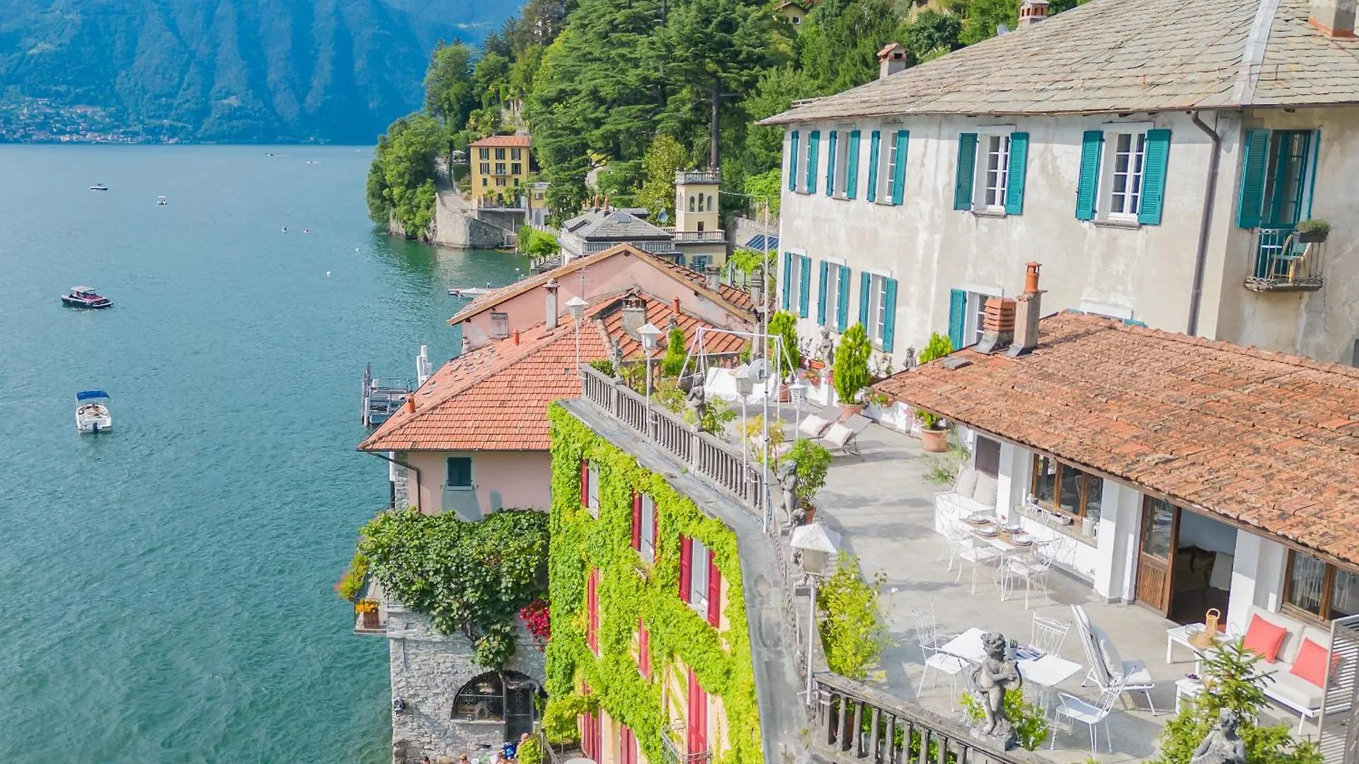 Terrace On Orrido Di Nesso Waterfall By Rent All Como