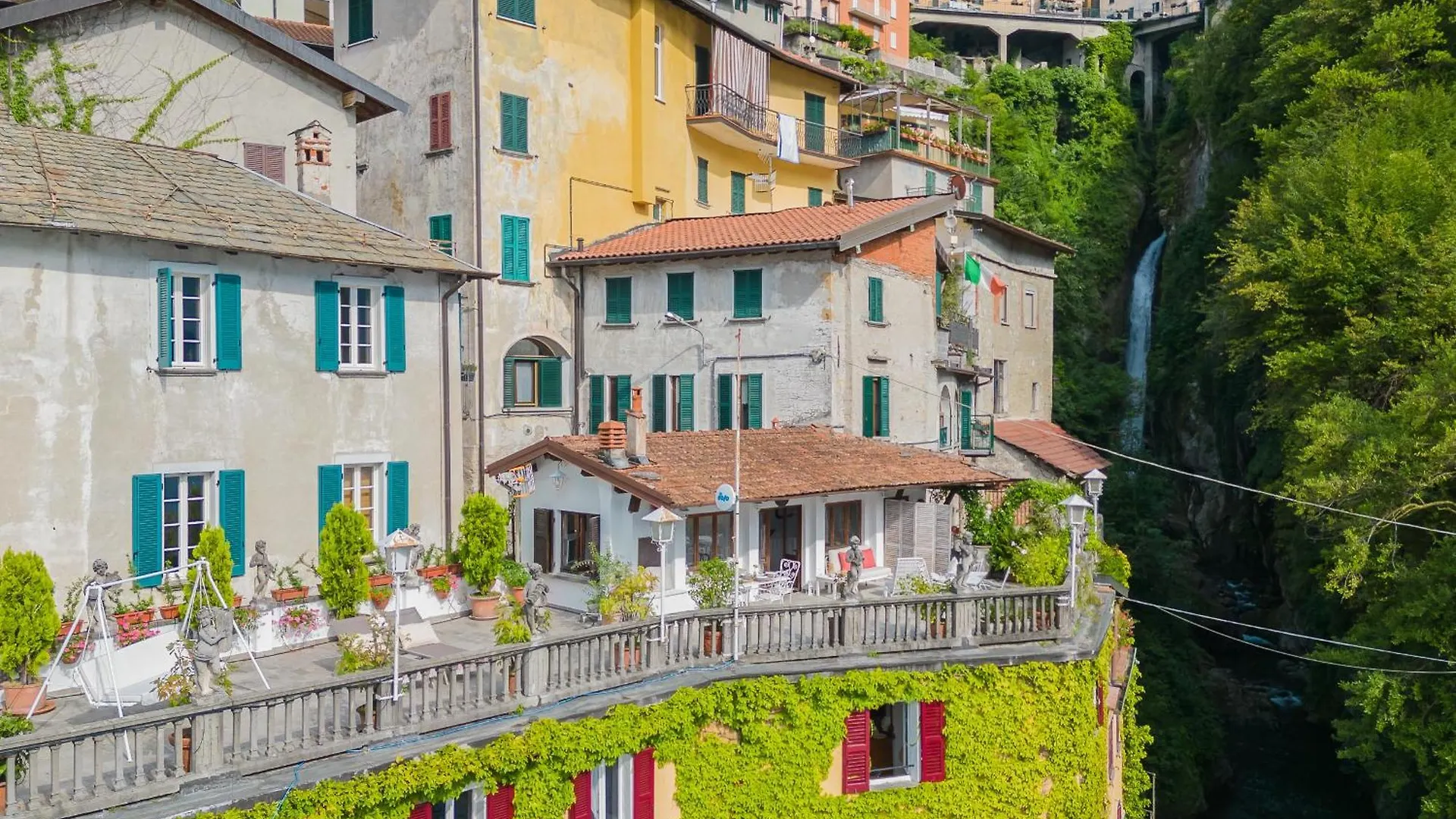 Terrace On Orrido Di Nesso Waterfall By Rent All Como 0*,  Italy