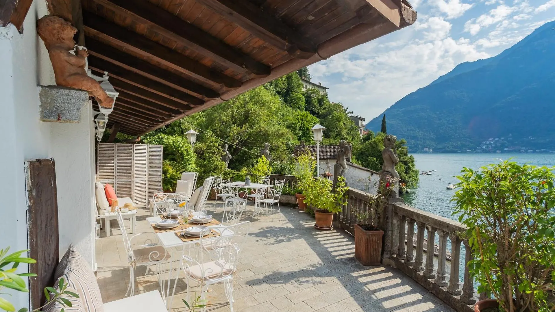 Terrace On Orrido Di Nesso Waterfall By Rent All Como Apartment