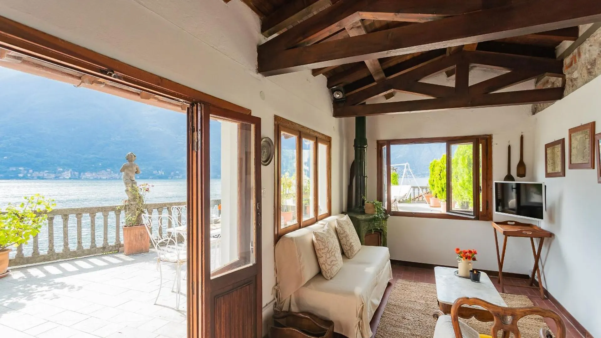 Apartment Terrace On Orrido Di Nesso Waterfall By Rent All Como