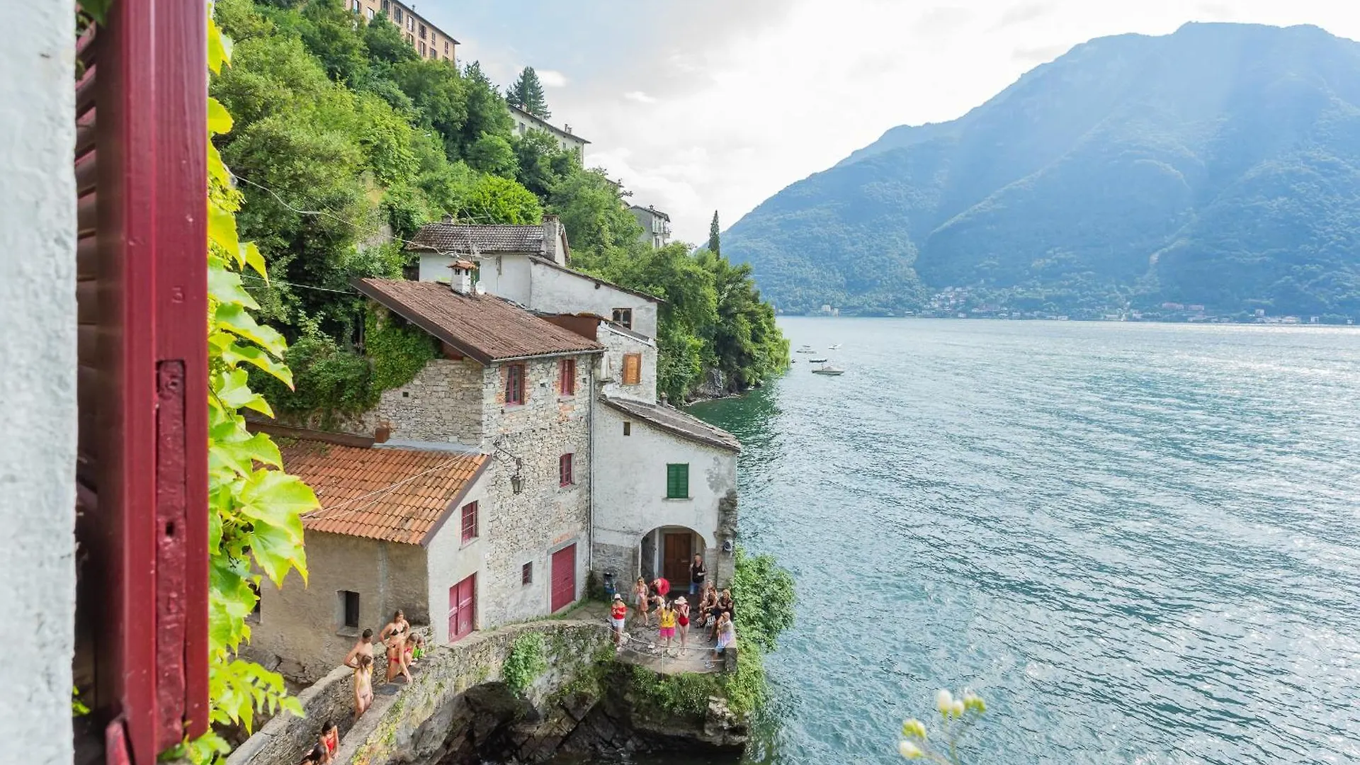 Terrace On Orrido Di Nesso Waterfall By Rent All Como Italy
