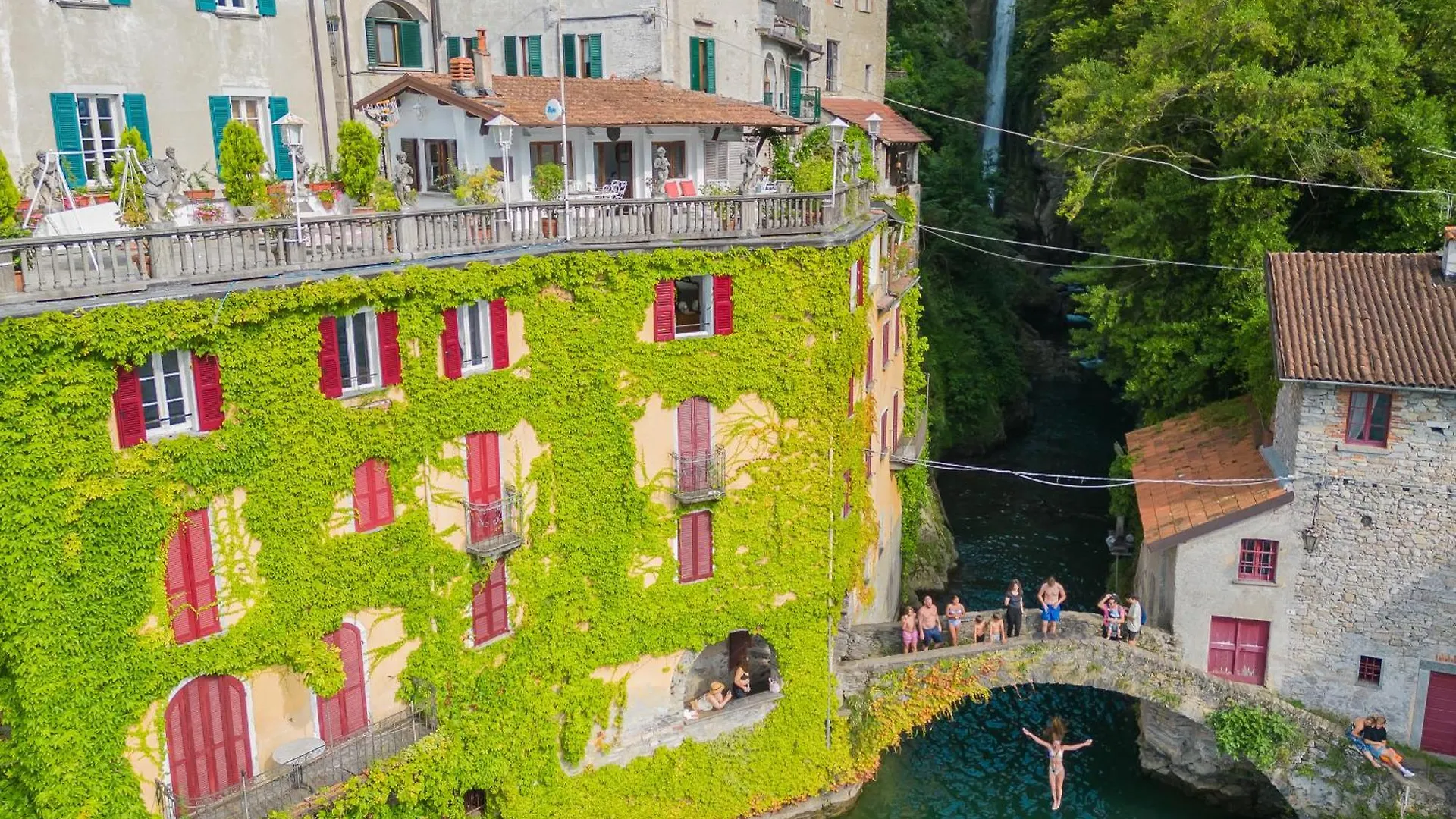 Apartment Terrace On Orrido Di Nesso Waterfall By Rent All Como