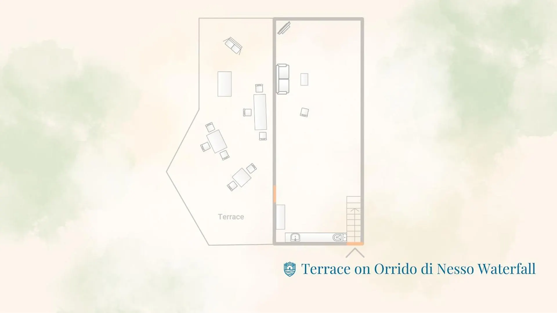 Terrace On Orrido Di Nesso Waterfall By Rent All Como 0*,